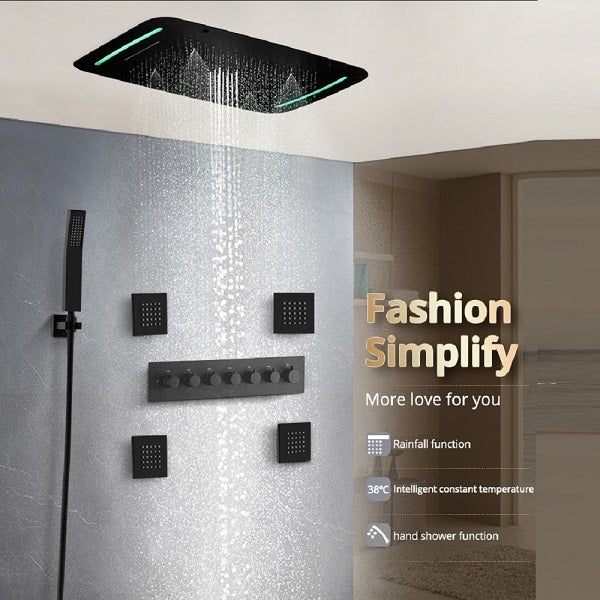 Cascada 17"x28" Torino LED Shower System - Cascada Showers