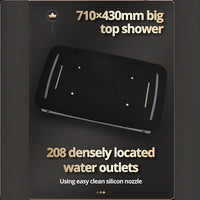 Cascada 17"x28" Torino LED Shower System - Cascada Showers