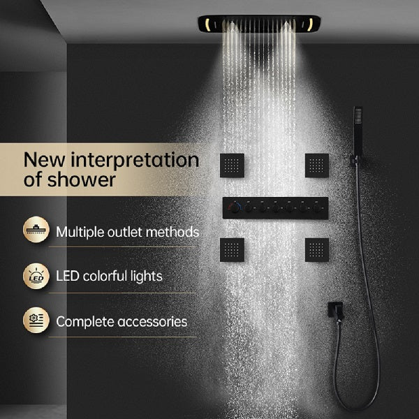 Cascada 17"x28" Torino LED Shower System - Cascada Showers