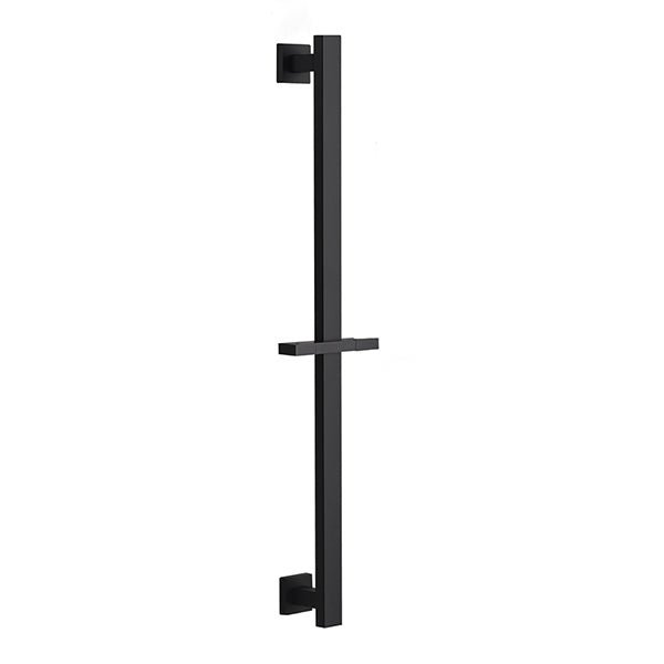 A matte black double-handle wall-mounted Cascada 26-inch 304 stainless steel