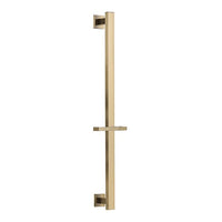 Side knob height adjustment mechanism on Cascada sliding shower bar — loosen slide and lock