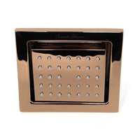 Cascada 34 nozzle body spray jet rose gold finish – front view square face