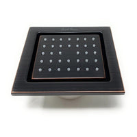 Cascada 34 nozzle body spray jet matte black – side profile angled view
