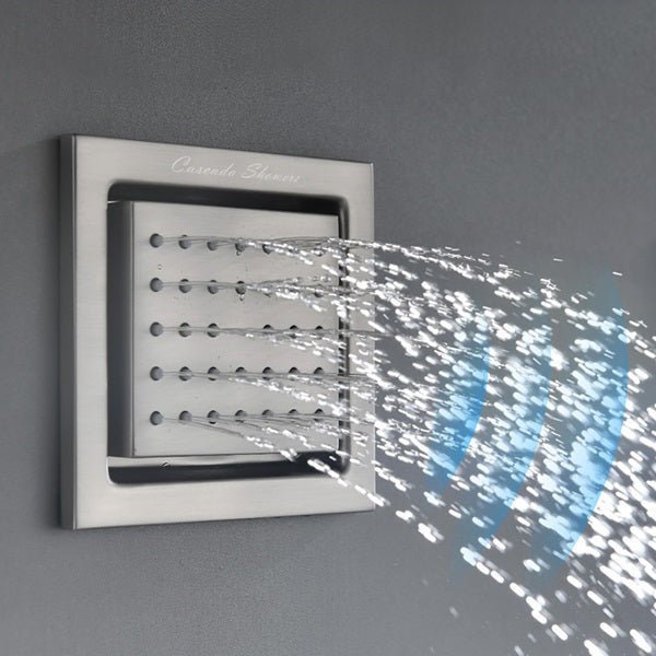 Cascada body spray jet 34 nozzle water spray pattern – pressurized flow