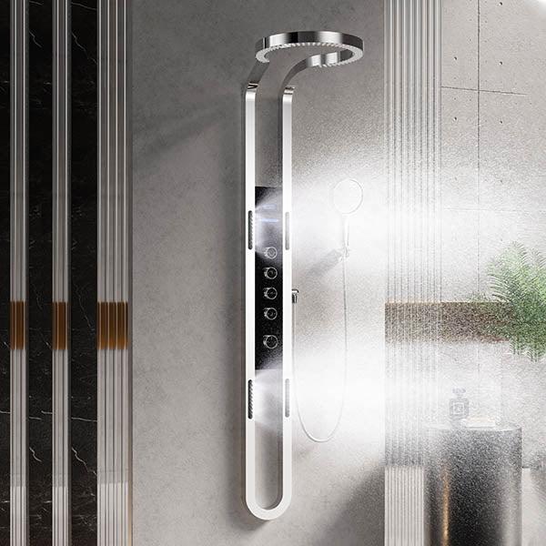 Close-up of Cascada Aqualuxe smart digital display panel