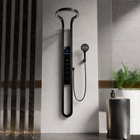 Matte white finish of Cascada multifunction shower panel system