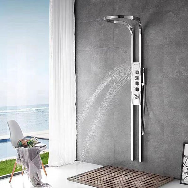 Cascada AquaTech Elite 80" Multifunction Circular Shower Panel System - Cascada Showers