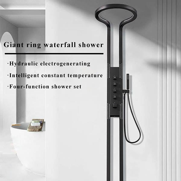 Cascada AquaTech Elite 80" Multifunction Circular Shower Panel System - Cascada Showers