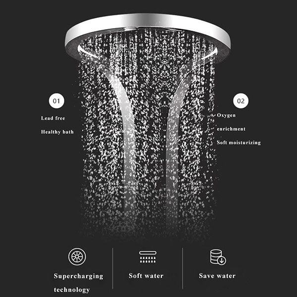 Cascada AquaTech Elite 80" Polished Chrome Circular Shower Panel System - Cascada Showers