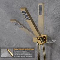 Handheld holder mounted next to Cascada Aspen shower valve