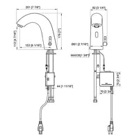 Cascada Automatic Bathroom Faucet with Temperature Control (Hot & Cold)