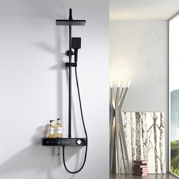 Cascada Caesar 3 function shower set – rainfall bathtub spout handheld matte black