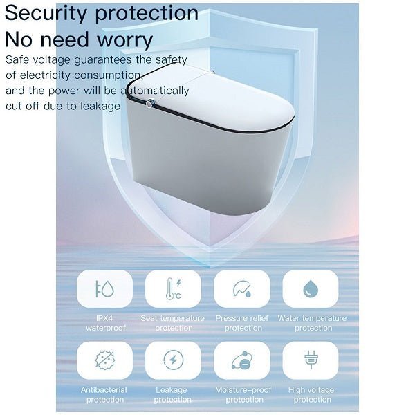 Cascada Capri Smart Toilet with Auto Open, Voice Control & Bidet Functions
