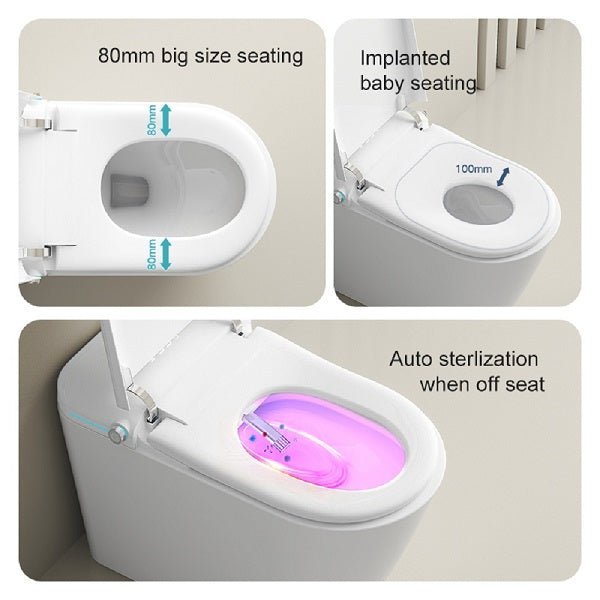 Cascada Capri Smart Toilet with Auto Open, Voice Control & Bidet Functions