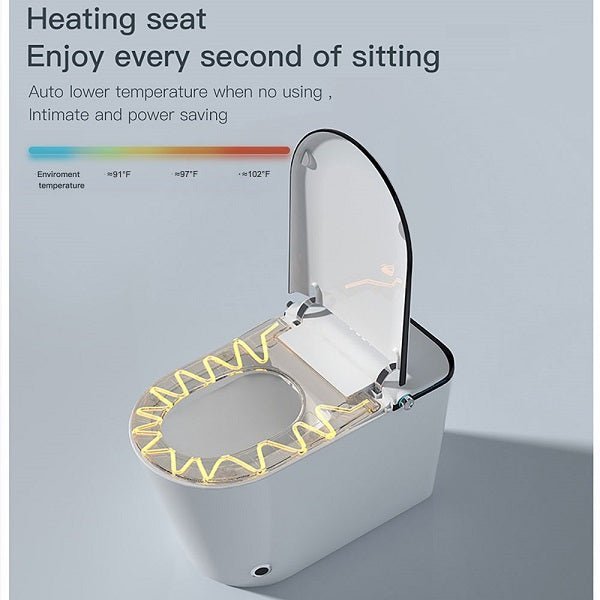 Cascada Capri Smart Toilet with Auto Open, Voice Control & Bidet Functions