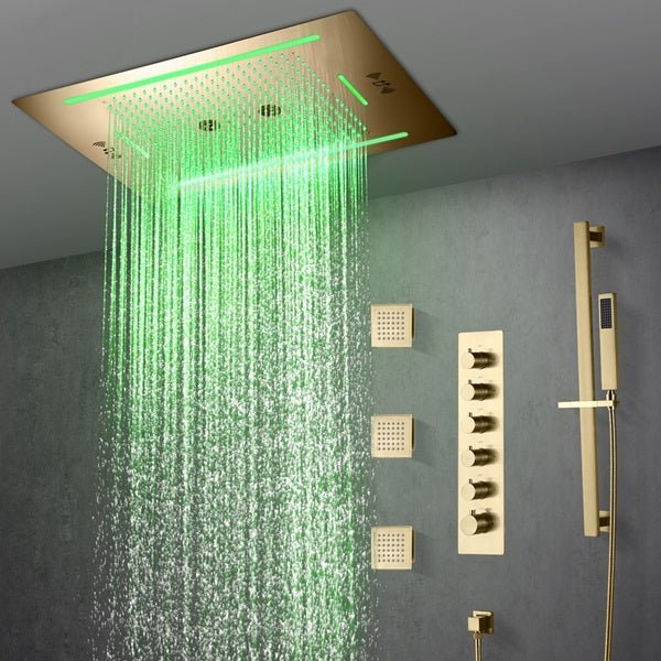 Cascada Florence 23"x31" Music LED Shower System - Cascada Showers