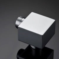 Chrome bathtub spout included with Cascada Gallant digital shower system