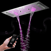 Cascada Genoa 16"x36" Music LED Digital Shower System - Cascada Showers