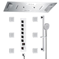 Cascada Genoa 16"x36" Music LED Digital Shower System - Cascada Showers