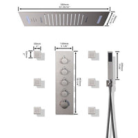 Measurement of Cascada Serenity shower system with dimensions
