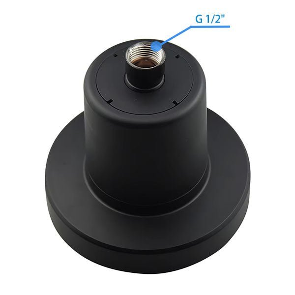 Water filter shower head wall mount design 5.5 inch matte black
