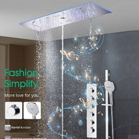 Cascada Milano 12"x36" Luxurious LED Shower System - Cascada Showers