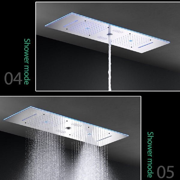 Cascada Milano 12"x36" Luxurious LED Shower System - Cascada Showers