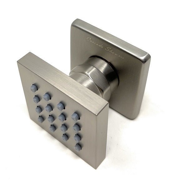 Stainless steel shower head and control handle 