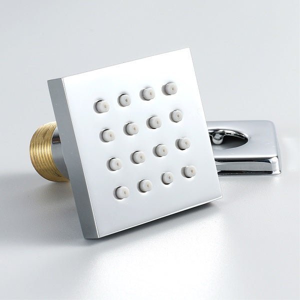 Square shower drain cover with multiple holes 