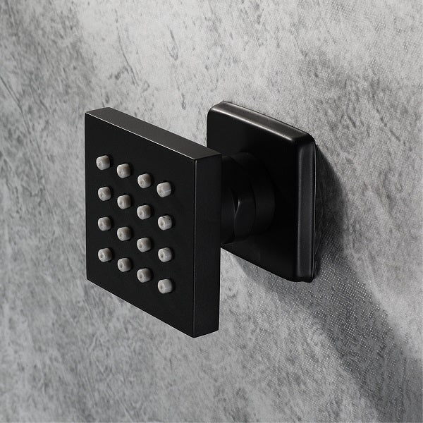 Cascada square wall mounted body spray shower jet
