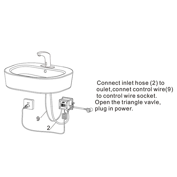Cascada Modern Design Best Automatic Hand Free Bathroom Faucet