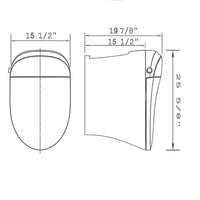 Cascada Showers Discovery DLX Remote Control Smart Bidet Toilet - Cascada Showers