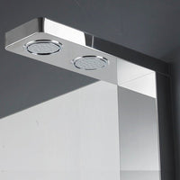 Cascada Showers Lusso 59 Inch shower panel with dual round rain showers and body jets