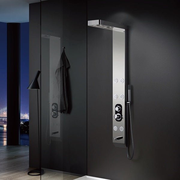 Cascada Showers Lusso 59 Inch all-in-one indoor shower panel front view