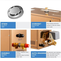 Cascada Stainless Steel Shower Steam Generator With Digital Controller: Transform Your Bathroom into a Spa - Cascada Showers