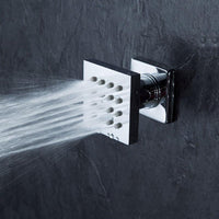 Cascada Tuscany Shower System: LED Rainfall, Massage, Thermostatic Control - Cascada Showers