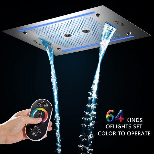 Cascada Venice 23"x31" LED Music Shower Head - Cascada Showers