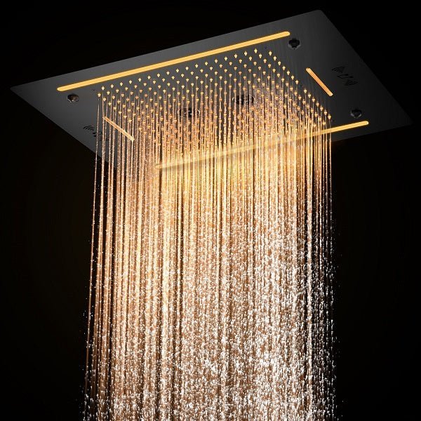 LED Rain Shower Heads | High-Pressure & Waterfall Designs · Horizon Direct Depot