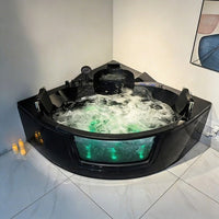 Waterproof smart touch control panel on Cascada Venice jacuzzi bathtub
