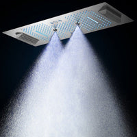 Cascada Verona 16"x36" LED Music Shower Head - Cascada Showers