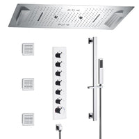 Cascada Verona 16"x36" Music LED Shower System - Cascada Showers