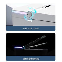 Product with side knob control and soft night lighting features on a white background.