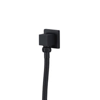 Cascada square shower elbow on bathroom wall