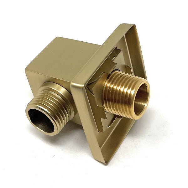Cascada Square Brass Shower Elbow – Wall Mounted Handheld Shower Hose Connector