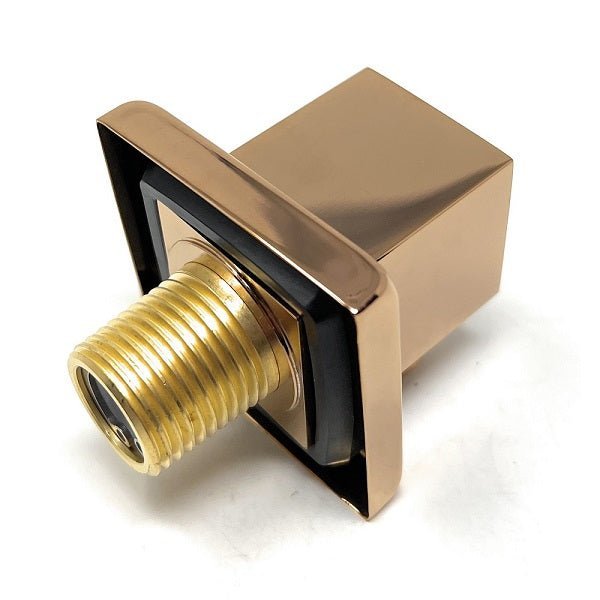 Cascada Square Brass Shower Elbow – Wall Mounted Handheld Shower Hose Connector