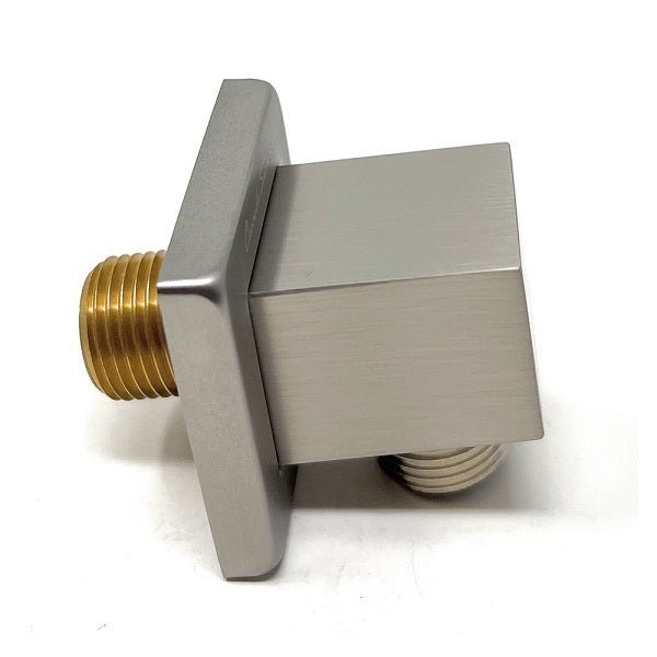 Cascada Square Brass Shower Elbow – Wall Mounted Handheld Shower Hose Connector