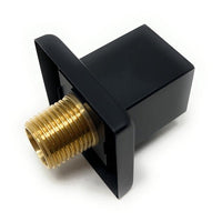Modern square brass shower elbow contemporary bathroom fitting
