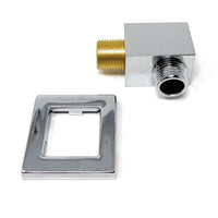 Cascada Square Brass Shower Elbow – Wall Mounted Handheld Shower Hose Connector