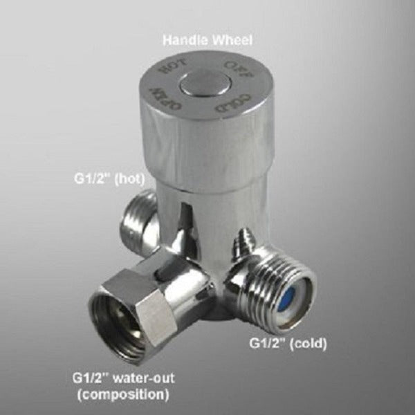 Hands-free bathroom faucet in polished chrome finish