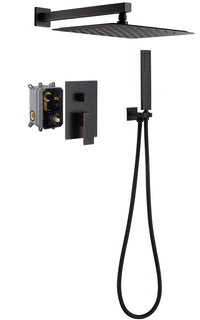 Cascada Geneva 12” Best Rain Showerhead with Handheld Shower